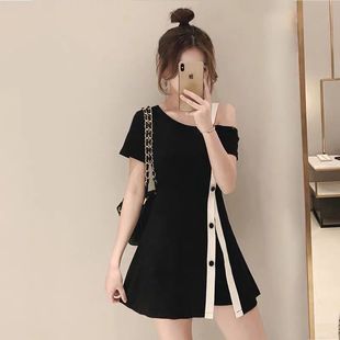 夏女2020流行新款网红洋气时尚气质显瘦两件套女神范小香风套装裙