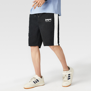 短裤男潮牌裤子夏季外穿男士潮流百搭沙滩工装休闲宽松运动五分裤