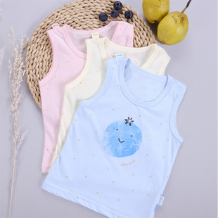 蓓茵儿婴儿小背心夏薄吊带纯棉薄款新生儿夏季女宝宝无袖男童夏装
