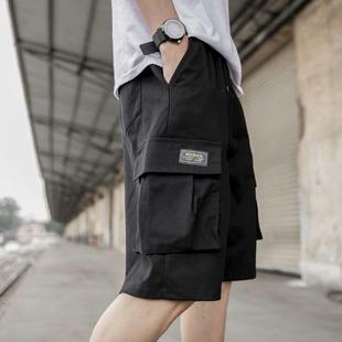 2020男士休闲裤夏季薄款潮流五分裤学生中裤潮牌宽松工装短裤男装