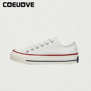 COEUOVE经典款1970S低帮帆布鞋情侣小白鞋复古板鞋百搭学生休闲鞋