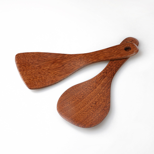 鸡翅木锅铲家用不粘锅专用耐高温木铲子炒菜铲加长柄汤勺套装厨具