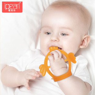 爱贝尔牙胶磨牙棒婴儿手环牙胶宝宝防吃手神器咬牙硅胶可水煮玩具