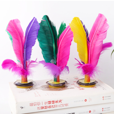 【3个装】健身专用鹅毛彩色毽子