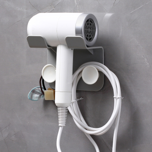 吹风机架免打孔卫生间置物架浴室挂架风筒支架收纳电吹风壁挂架子