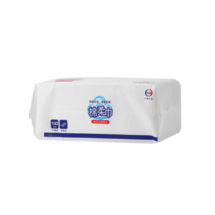 卢美根洗脸巾加厚一次性纯棉抽取式洁面巾干湿两用100片装棉柔巾