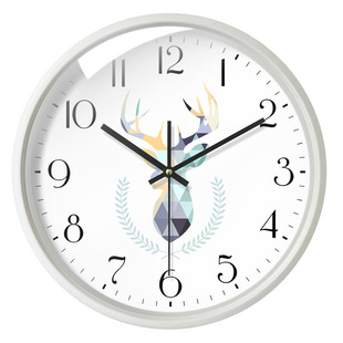 北欧挂钟 客厅钟表现代简约大气 个性创意时尚超静音卧室时钟家用