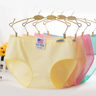 【5条装】内裤女纯棉质面料大码中低腰学生少女三角裤头