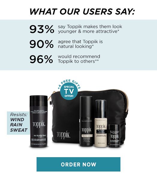 Toppik hair volume products Hair Building Fibers resists wind rain sweat - plus tools Spray Applicator and Hairline Optimizer