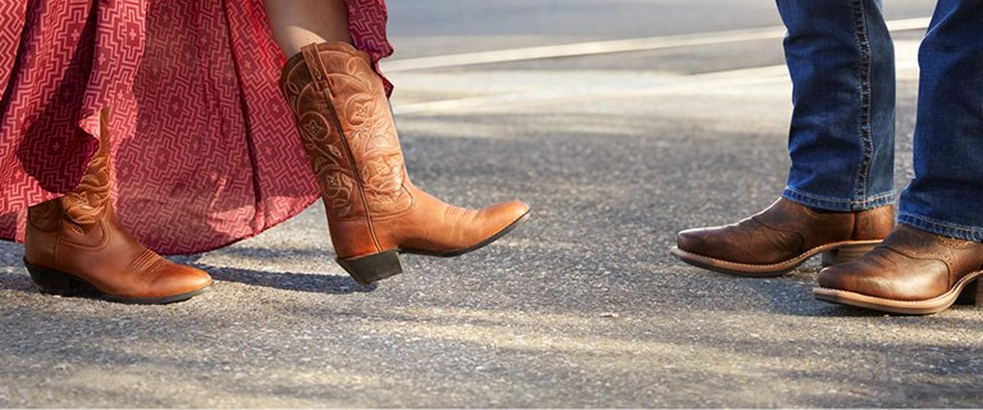 Western Couple in Cowboy Boots