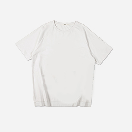 男款时尚斜肩短袖印花T恤