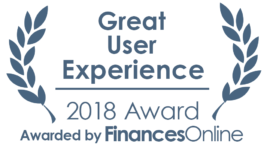 Finances Great User Experience Online 2018 Award