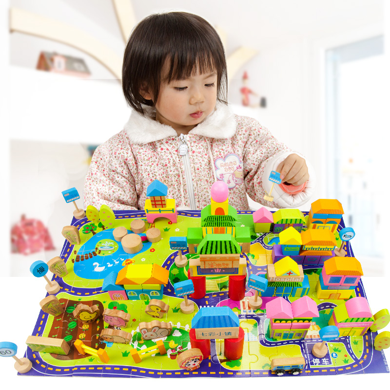 木贵婴 七彩小镇主题积木