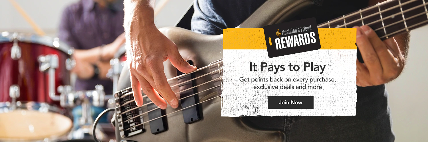 Musician's Friend Rewards - It Pays to Play - Get points back on every purchase, exclusive deals and more - Join Now
