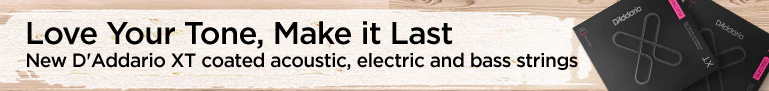 Love your tone, Make it Last. New D'Addario XT coated acoustic, electric bass strings