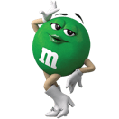Small Ms Green M&M'S Character