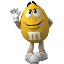 Small Yellow M&M'S Character