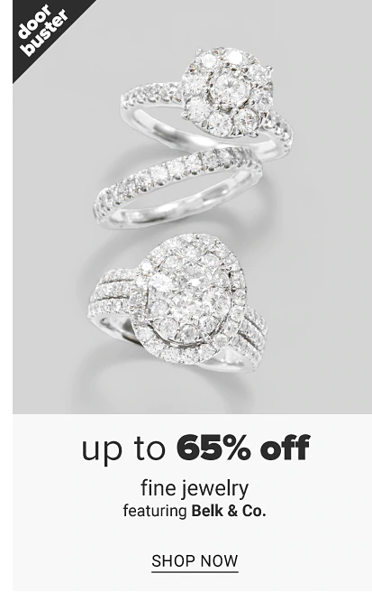 Three white gold diamond rings. Doorbuster, up to 65% off fine jewelry featuring Belk and Co., shop now.